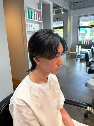 ミディアム メンズ GISELA サリナのヘアスタイル