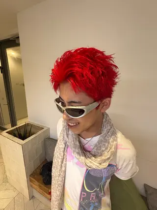 メンズ La fith hair　pur茶屋町店所属・momoka/茶屋町 /艶髪カラーのヘアスタイル