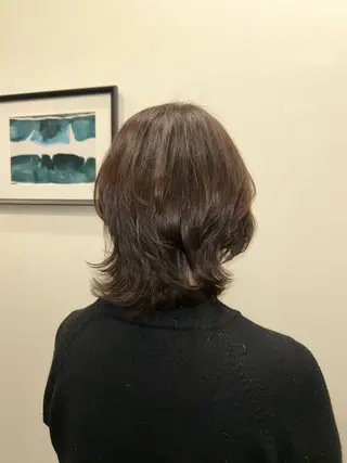 ミディアム カラー ヘアサロン ソシエ所属・無料カットカラー／ モデル募集💈市川春のヘアスタイル