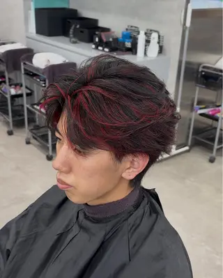 ヘアアレンジ メンズ フェザーオーダー Ｎｏ．1美容師のヘアスタイル