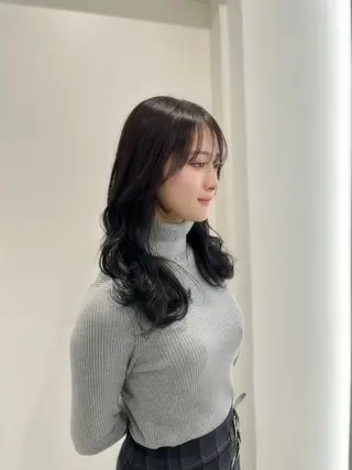 ミディアム カラー モテヘア/韓国風 /カット/前原汐🎐のヘアスタイル