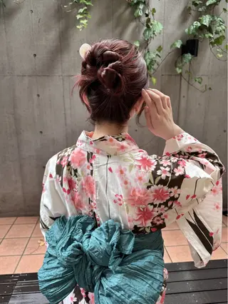 ミディアム ヘアアレンジ 大橋 芽衣のヘアスタイル