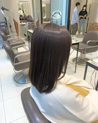 ミディアム SALOWIN 銀座一丁目店所属・髪質改善/縮毛矯正 🎀小林 唯 🎀のヘアスタイル
