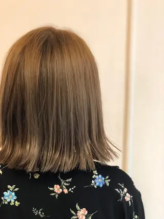 ミディアム カラー 髪質改善　ナカゾノ タケシのヘアスタイル