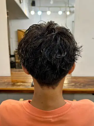 ショート パーマ メンズ 横浜/メンズ特化/ Farbe/田中颯斗のヘアスタイル
