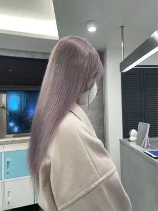 ロング ♡似合わせハイトーン ♡maiのヘアスタイル