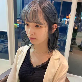 セミロング カラー BLANCO所属・杉浦 里奈のヘアスタイル