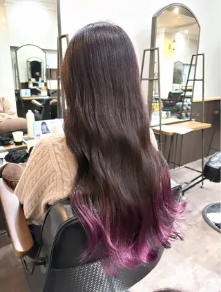 ロング カラー 🦄🩵YUNA 🩵🦄のヘアスタイル