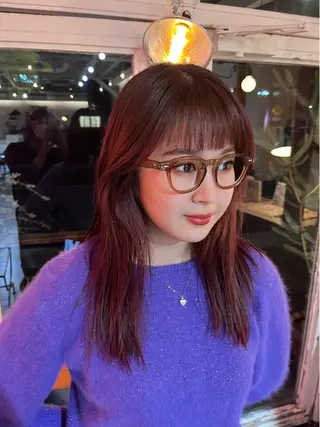 セミロング chikashitsu所属・Junmi/ﾁｶｼﾂ /堀江のヘアスタイル