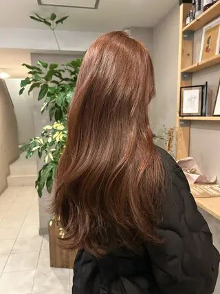 ロング カラー パーマ 中川雄太 /縮毛矯正のヘアスタイル