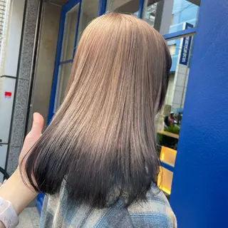 セミロング 🫧艶髪/ブリーチ 🐳honami🫧のヘアスタイル