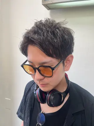 ショート メンズ 韓国風メンズ/毛流れ ヘアなら須田龍世のヘアスタイル