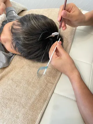 ショート カラー ヘアアレンジ キッズ Takagi Nanamiのヘアスタイル
