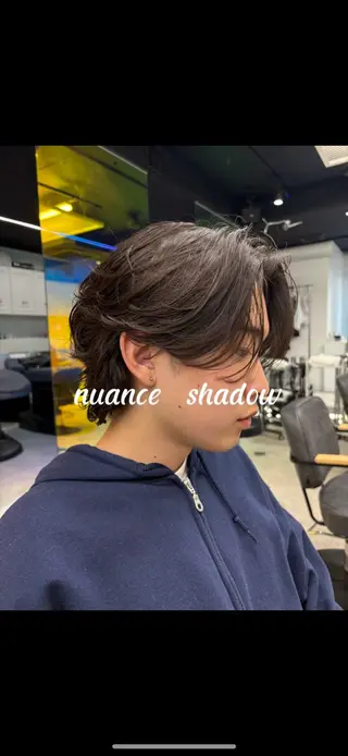 ショート パーマ メンズ シャドウパーマ/ ルーズパーマ/メンズのヘアスタイル