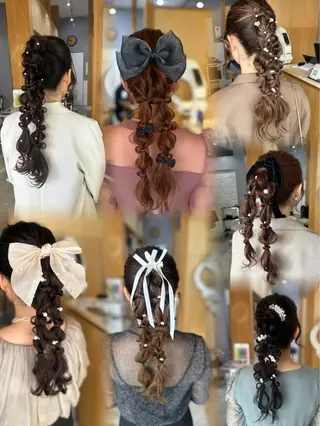 ミディアム miloc MOMOKAのヘアスタイル