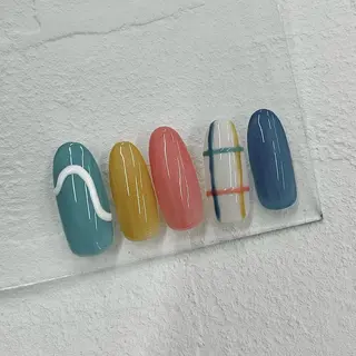 ネイル ⭐︎休業中の練習⭐︎ JNA認定講師髙橋のネイルデザイン