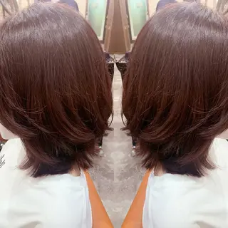 ミディアム カラー 韓国🇰🇷 ✂︎hair 内田愛のヘアスタイル