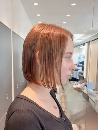 ショート ボブ/縮毛矯正 髪質改善/もえるのヘアスタイル