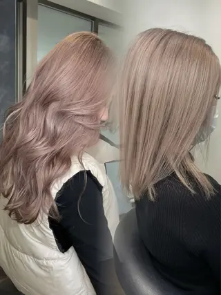 ロング ~tie.hair salon所属・Ryoka🌼倉敷/ ハイトーン/レイヤーのヘアスタイル