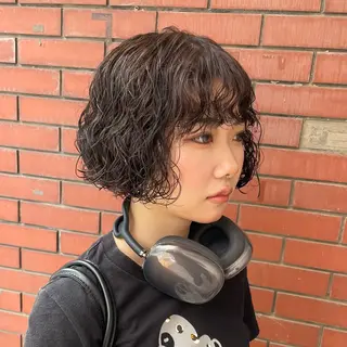 ミディアム パーマ 【柏メンズパーマ職人 】店長 KAZUMAのヘアスタイル