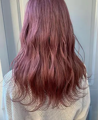 セミロング カラー レイヤーカット/ 縮毛矯正/ミサキ💐のヘアスタイル