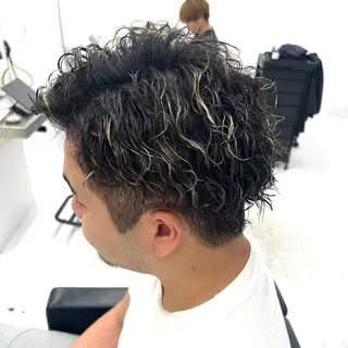 カラー パーマ メンズ 柏メンズカットパーマ NO.1タイチのヘアスタイル