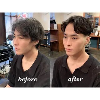 ショート メンズ キヨ メンズカット/パーマのヘアスタイル