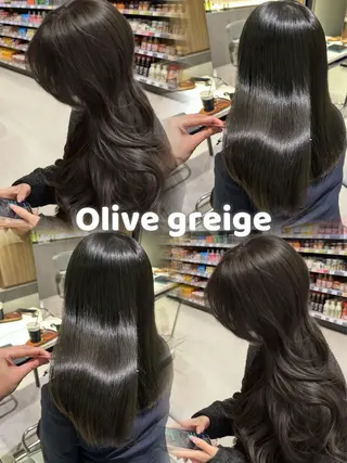 セミロング yoki.所属・しげ ゆりか/透明感 カラー/顔周りカットのヘアスタイル