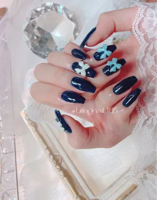 ネイル 23時まで❤︎韓国、 ワンホンネイルのネイルデザイン