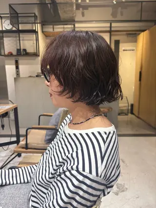 ショート 銀座/艶カラー/ ボブ/本田 聖のヘアスタイル