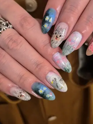 ネイル 3dパーツ/流行り 👧shushu❤️のネイルデザイン