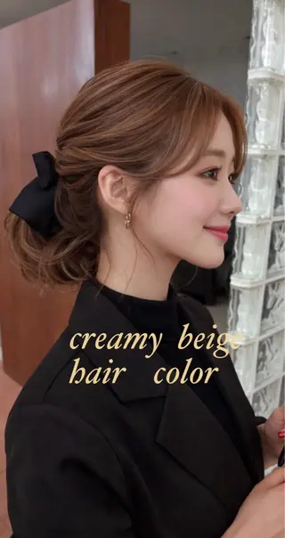 ミディアム カラー M.SLASH 辻 孝志のヘアスタイル