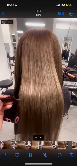 ロング 艶髪ハイトーンカラー 渋谷🎀ririkaのヘアスタイル