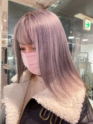 ロング カラー ‪るか/‪透明感 カラー/アレンジのヘアスタイル