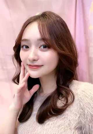 セミロング カラー 韓国ヘア/レイヤー/ 顔まわり/りょーとのヘアスタイル