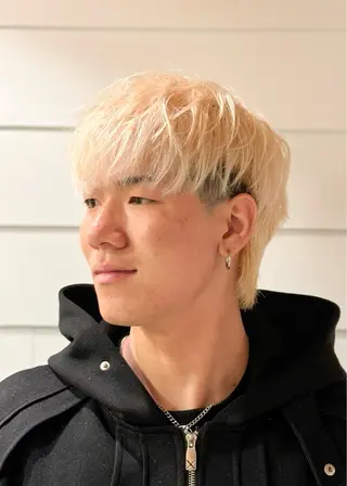 ショート カラー メンズ DAD　BARBERSHOP所属・三宮メンズカット ヨシイッキのヘアスタイル