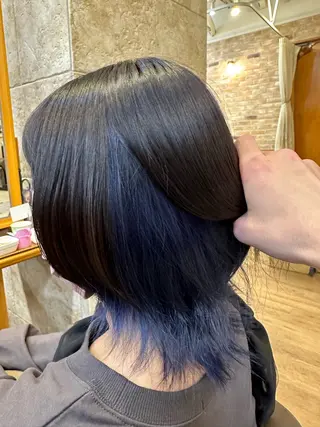 ミディアム カラー 丸山 弘基のヘアスタイル