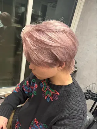 ショート カラー メンズ 坂井 琉生のヘアスタイル