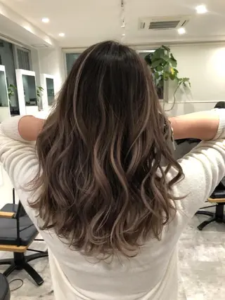 ミディアム カラー JILBLAN京都 ショート/ハイライトのヘアスタイル