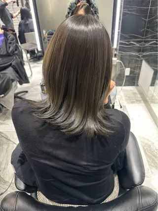 ミディアム カラー 韓国ヘア🎀艶髪 RISAのヘアスタイル