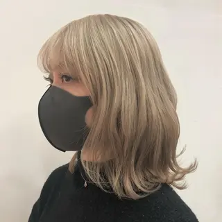 ミディアム カラー 斉藤 翔平のヘアスタイル