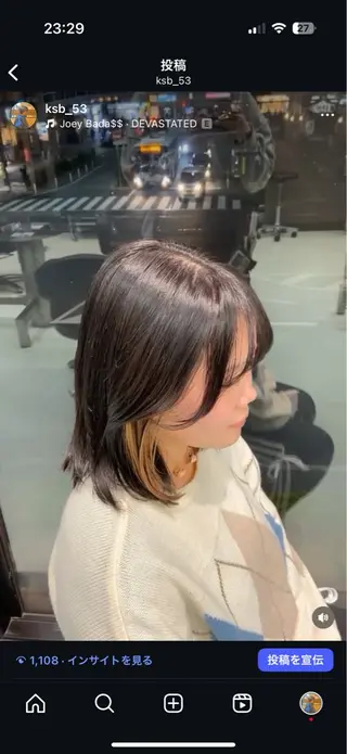 ミディアム カラー 小芝涼介/レイヤー /メンズパーマ✂️のヘアスタイル