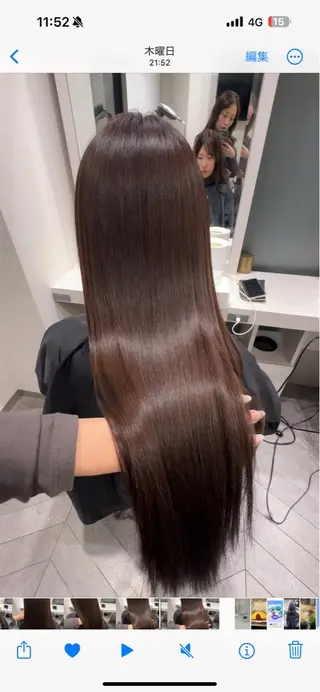 ロング カラー COALL nex the salon所属・Riria✨ 透明感カラーのヘアスタイル
