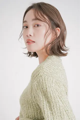 ミディアム 髪質改善/イルミナ/ 城崎のヘアスタイル