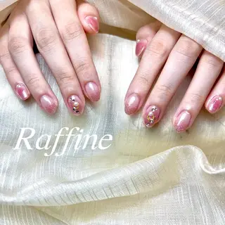 ネイル RAFFINE 月🦋🩵のネイルデザイン