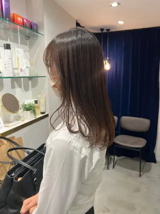 ロング パーマ 上原 みちるのヘアスタイル