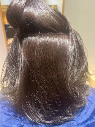 ミディアム カラー 杉田 優月のヘアスタイル