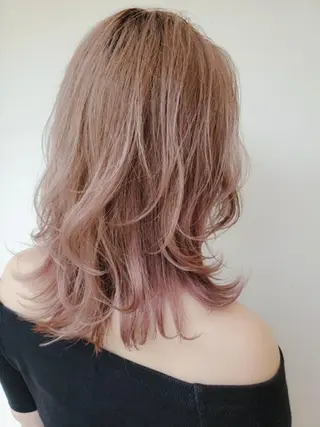 セミロング カラー LOAOL  mei所属・松浦 正春のヘアスタイル