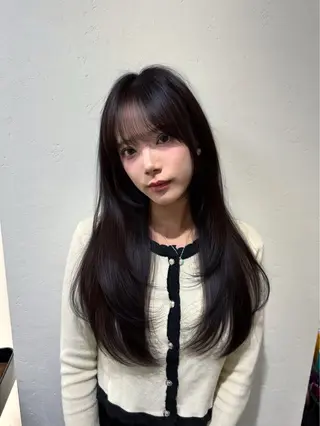 ロング 韓国風パーマ/ 韓国ヘア/大森千寛のヘアスタイル