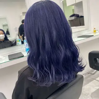 セミロング カラー ヘアアレンジ 🫧原宿艶ワンカラー /ダブルカラー🫧のヘアスタイル